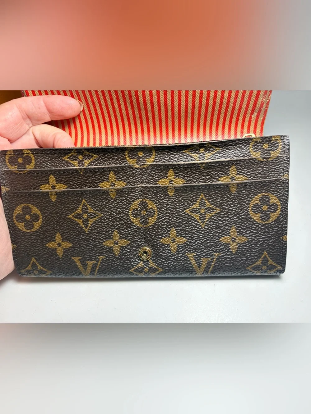 Louis Vuitton Vintage Sarah Trunks and Locks Monogram Wallet